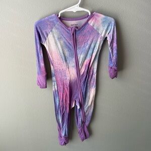 Little Sleepies Purple Watercolor Bamboo Viscose Zippy